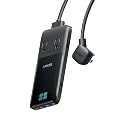 Anker Prime Charging Station, 140W 6-in-1 Travel Power Strip, 5ft Detachable Extension Cord with Multiple Outlets, 2 AC, 2 USB C, 2 USB A, Desk
