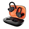 Skullcandy Push Active Wireless Earbuds, Bluetooth Headphones, Noise Isolating, 44 Hrs Battery, Secure-Fit Over-Ear Hanger, Sweat and Water Resistant