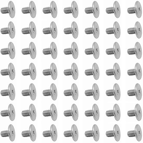 50pcs NVMe M.2 SSD Mounting Screws,Stainless Flat Phillips Head HDD M2 x 3mm Screw for Computer PC Laptop Case WLAN Card Cooling Fan I/O Board,M2*3mm
