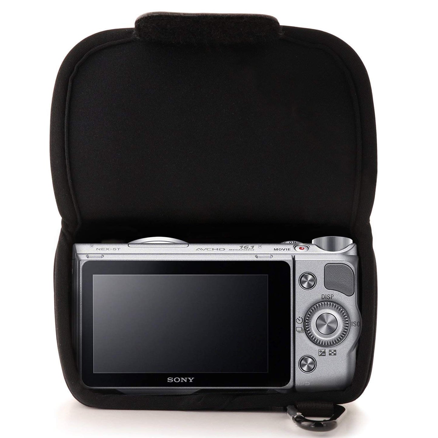 MegaGear ''Ultra Light'' Neoprene Camera Case Bag for Sony Alpha A5100, A5000 (16-50mm), NEX-5T, NEX-3N, NEX-5R cameras (Black)