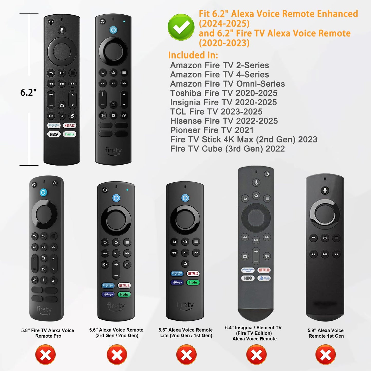 Fintie Silicone Case for Fire TV Stick 4K Max (2nd Gen)/Toshiba/Insignia/Pioneer/2-Series/4-Series/Omni Fire TV Remote - Anti Slip Shockproof Cover