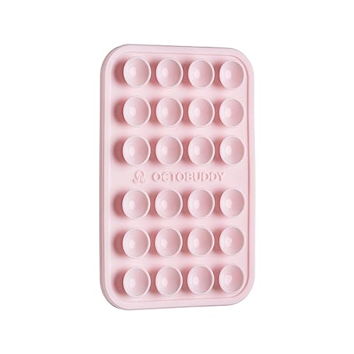 OCTOBUDDY Classic - Silicone Suction Phone Case Adhesive Mount - Hands-Free, Strong Grip Holder for Selfies and Videos - iPhone and Android Compatible
