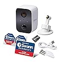 Swann CoreCam Wireless Security Camera, 1080P HD for Indoor/Outdoor Home, 2-Way Talk & Siren, Heat Motion Detection, Night Vision, IP65, 24/7, Local