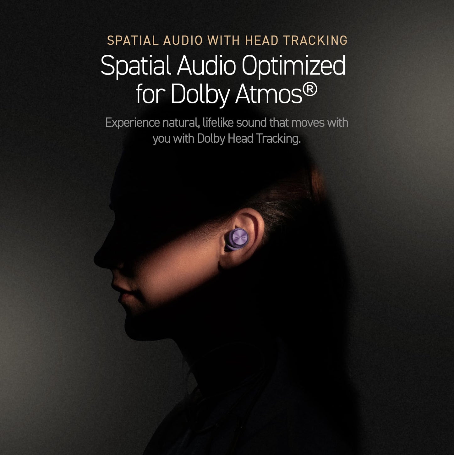 Technics Reference Class HiFi Wireless Earbuds,Dolby Atmos with Head Tracking,Adaptive Noise Cancelling,3 Device Multipoint, 10-hr Battery,Wireless