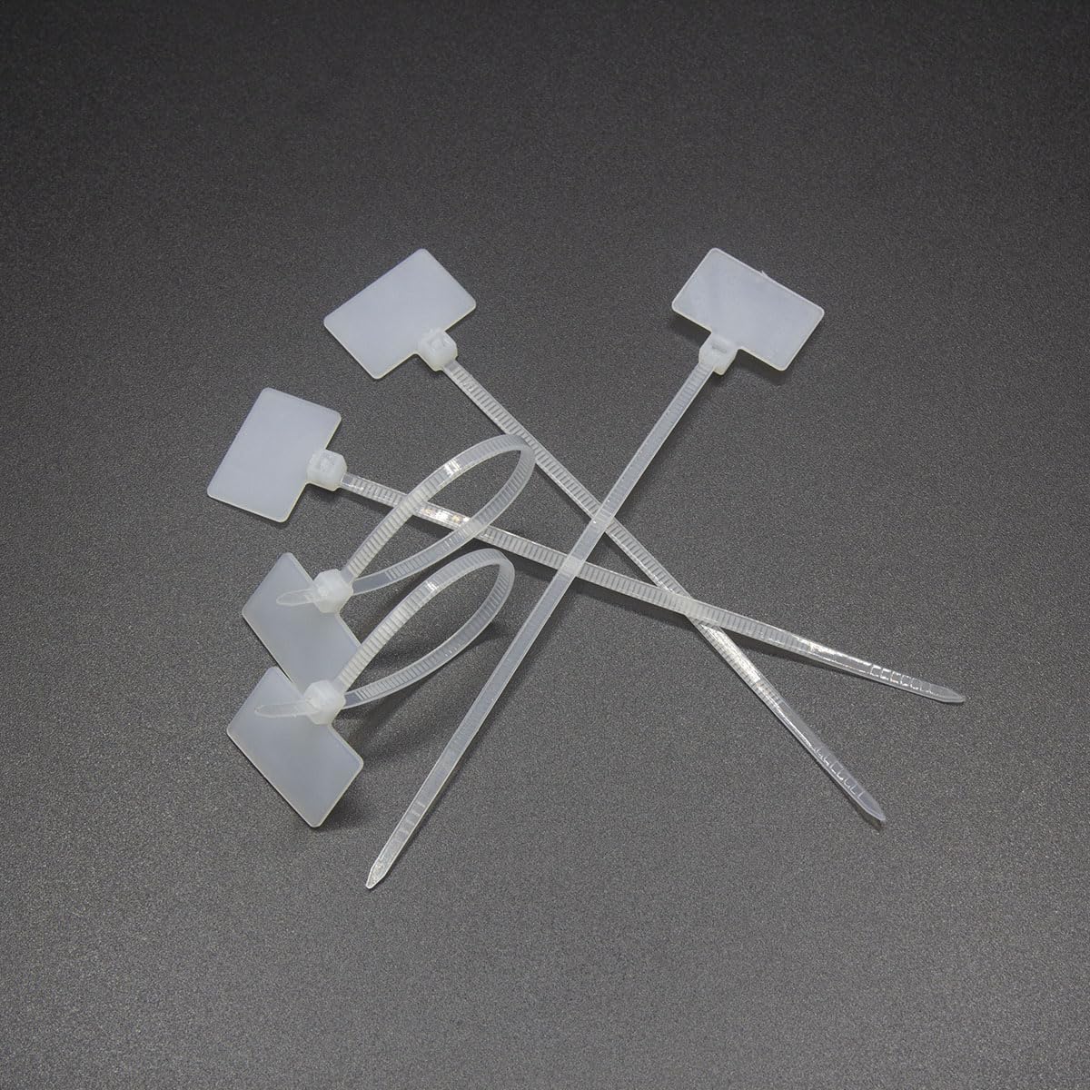 REXUS Plastic Cable Tie With Outer Label 100 Pcs Write on Tags Wire Zip Ties Cable Mark Tags 3 x 100mm Nylon Power Marking Label Binding