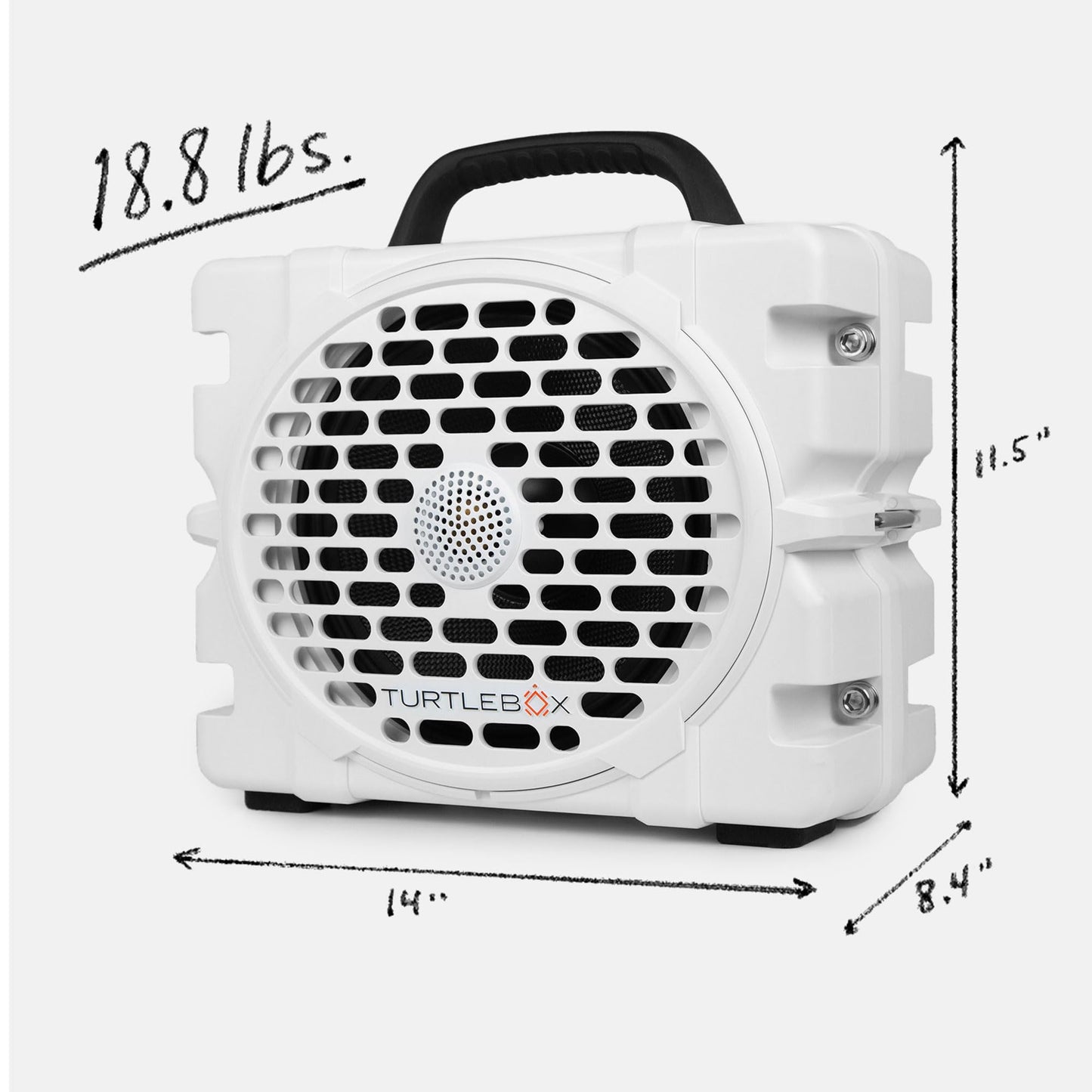 Turtlebox Grande: Loud! Outdoor Portable Bluetooth 5.4 Speaker | Rugged, Waterproof, Ultra-Portable | Plays to 126db, Deep Bass, Shockproof, Unlimited