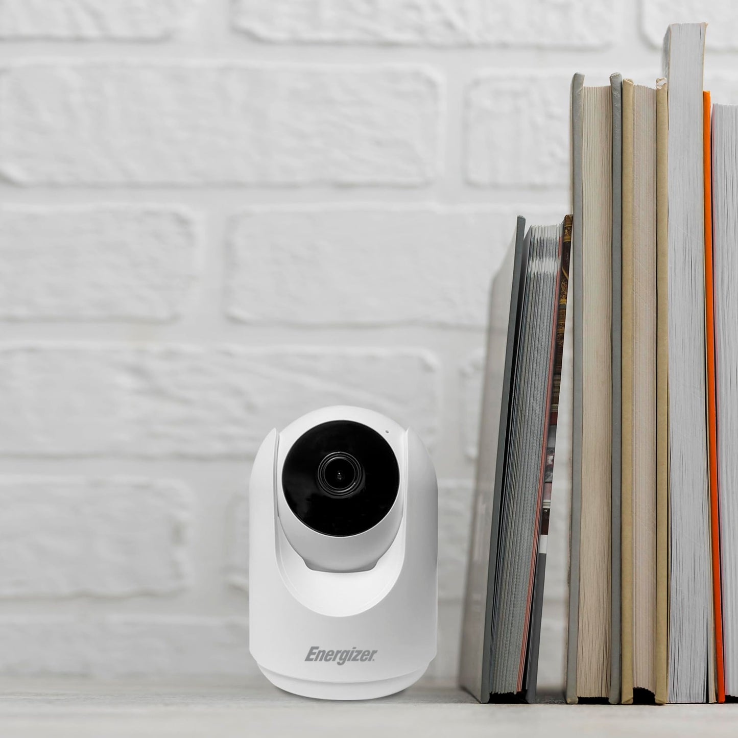 Energizer Smart 1080p Indoor Pan & Tilt Wired Camera, Motion Tracking, Two-Way Conversation, Night Vision, Instant Notifications, Works with Google