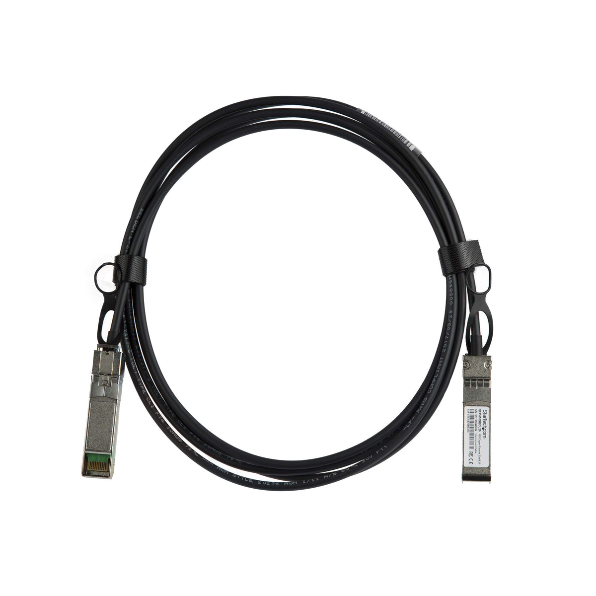 StarTech.com Cisco SFP-H10GB-CU2-5M Compatible 2.5m 10G SFP+ to SFP+ DAC Twinax - 10GbE SFP+ Copper DAC 10Gbps Low Power Passive Transceiver Module