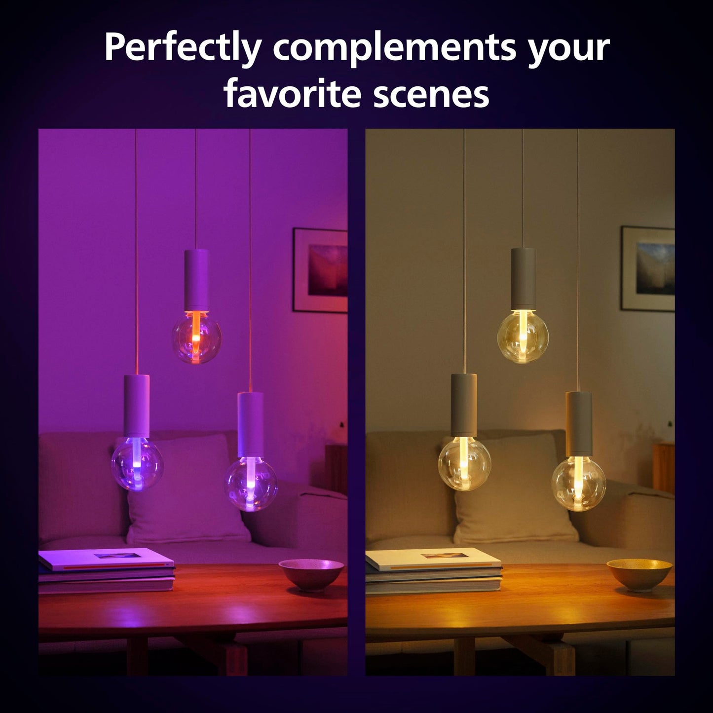 Philips Hue Lightguide G40 Large Globe Smart LED Bulb Handblown Glass - Color Changing Light - Compatible with Amazon Alexa, Apple Homekit and Google