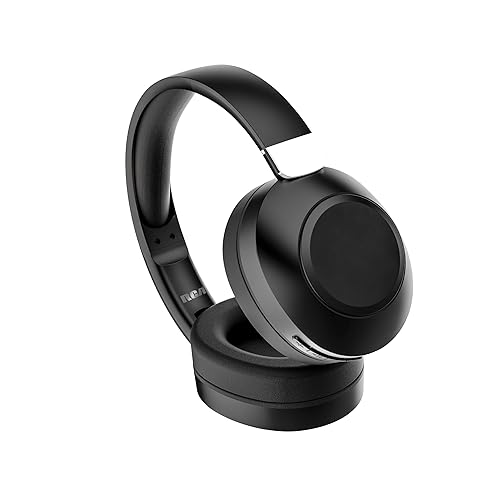 RCA Wave-54 Wireless Over-Ear Bluetooth Headphones, Hi-Res Audio, Deep Bass, Noise Cancelling, Bluetooth 5.3, Foldable Headset with Mic, 12H…
