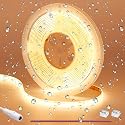 GOMING DC 12V COB LED Strip Light Warm White 3000K IP65 Waterproof 16.4ft(5M) 1560LEDs CRI 93+ Uniform Glow Flexible LED Tape Lights for DIY Bedroom