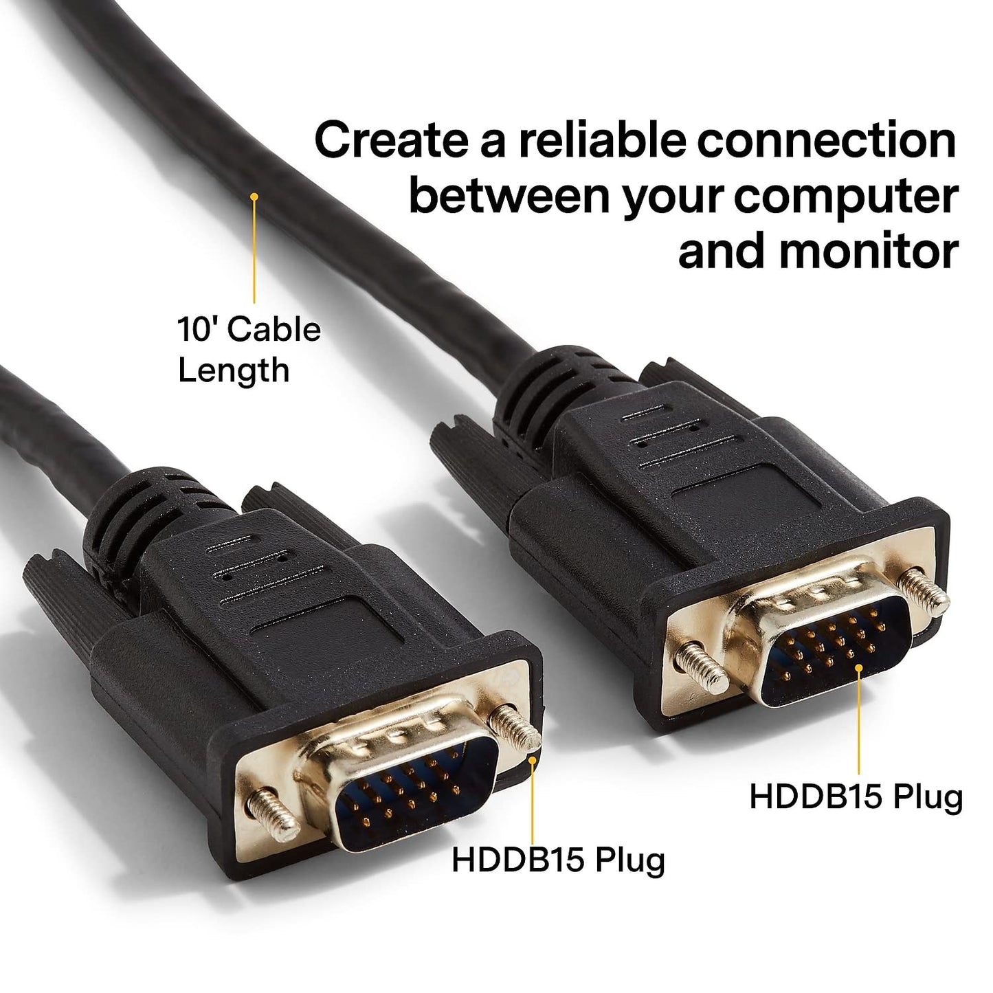 NXT Technologies Vga/svga Cable, 10 Ft, Black