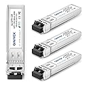 4Pack 10Gbase-SR SFP+ LC Transceiver, 10G Multimode Fiber Module 850nm,up to 300 Meters, Compatible with Cisco SFP-10G-SR, Unifi UF-MM-10G, Meraki