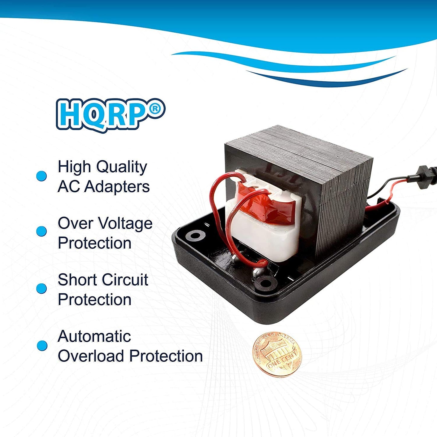 HQRP AC Adapter Compatible with Digitech Live 3, Live 5, RP1000, RP100, RP100A, RP150, RP155, VL4 Power Supply Cord Transformer