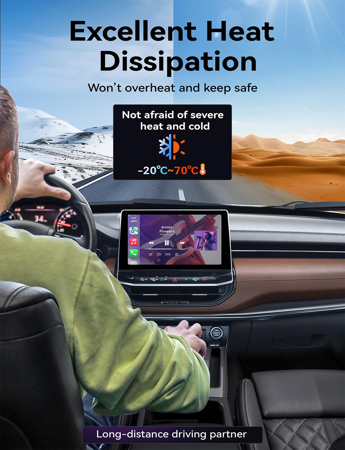 Mavlou Carplay Wireless Adapter for iPhone, Latest Upgrade Carplay Dongle, Stable Fast Convert Wired to Wireless CarPlay, Plug & Play OTA Upgrade