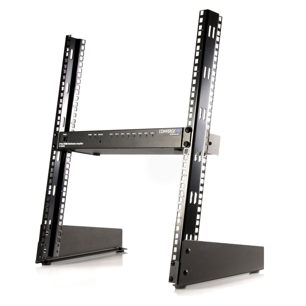 StarTech 12U 2-Post Desktop Open-Frame Rack, 19in, 110lb, TAA (RK12OD)