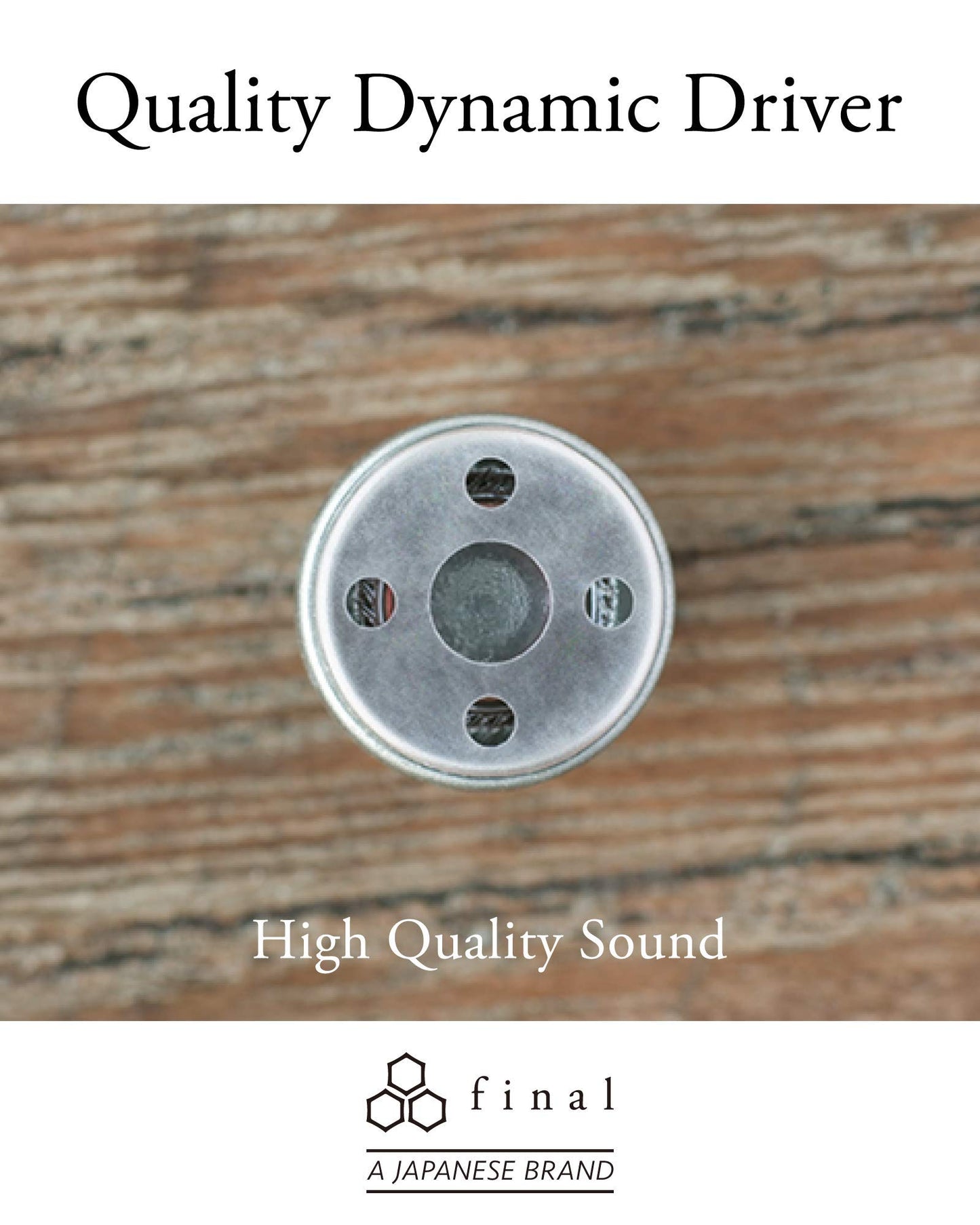 Final E1000 in-Ear Isolating Earphones, 6.4mm Dynamic Driver, Hires Certified, Durable Cable, Award Winning, Designed in Japan (Red)