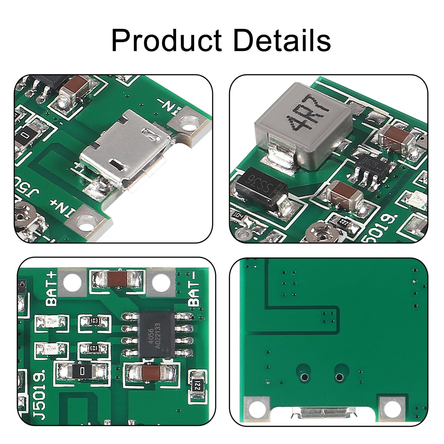D-FLIFE 10pcs 18650 18650 Lithium Li-ion Battery Charger Module 2A USB TP4056 Adjustable Boost Module DC-DC 3.7V to 5V 9V 12V Step Up Boost Module…