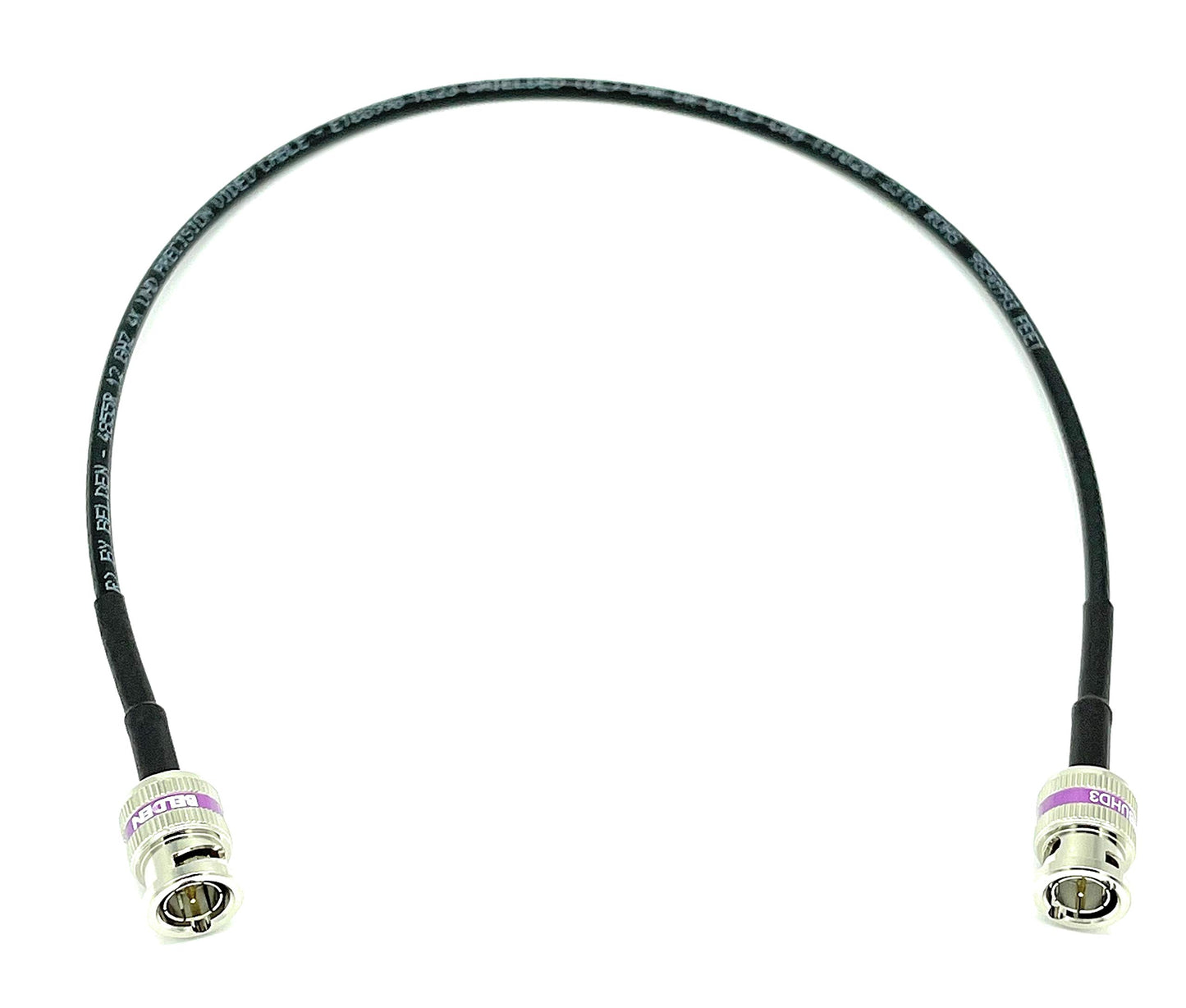 AV-Cables 12G 4K HD SDI BNC - BNC Cable 4855R Mini RG59 (6ft, Black)
