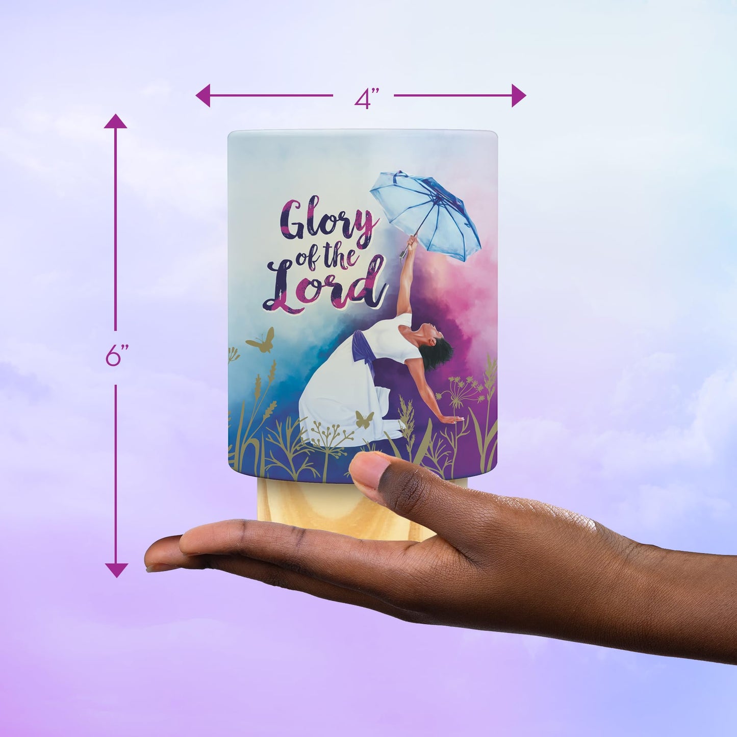 African American Expressions LED Flameless Candle - Christian Inspirational Battery Operated Candle with Uplifting Art - Spiritual & Religious Home
