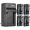 Kastar 4-Pack NP-F580 Battery 7.4V 3500mAh and AC Wall Charger Replacement for Blackmagic Design NP-F570 Battery, Blackmagic Design Pocket Cinema