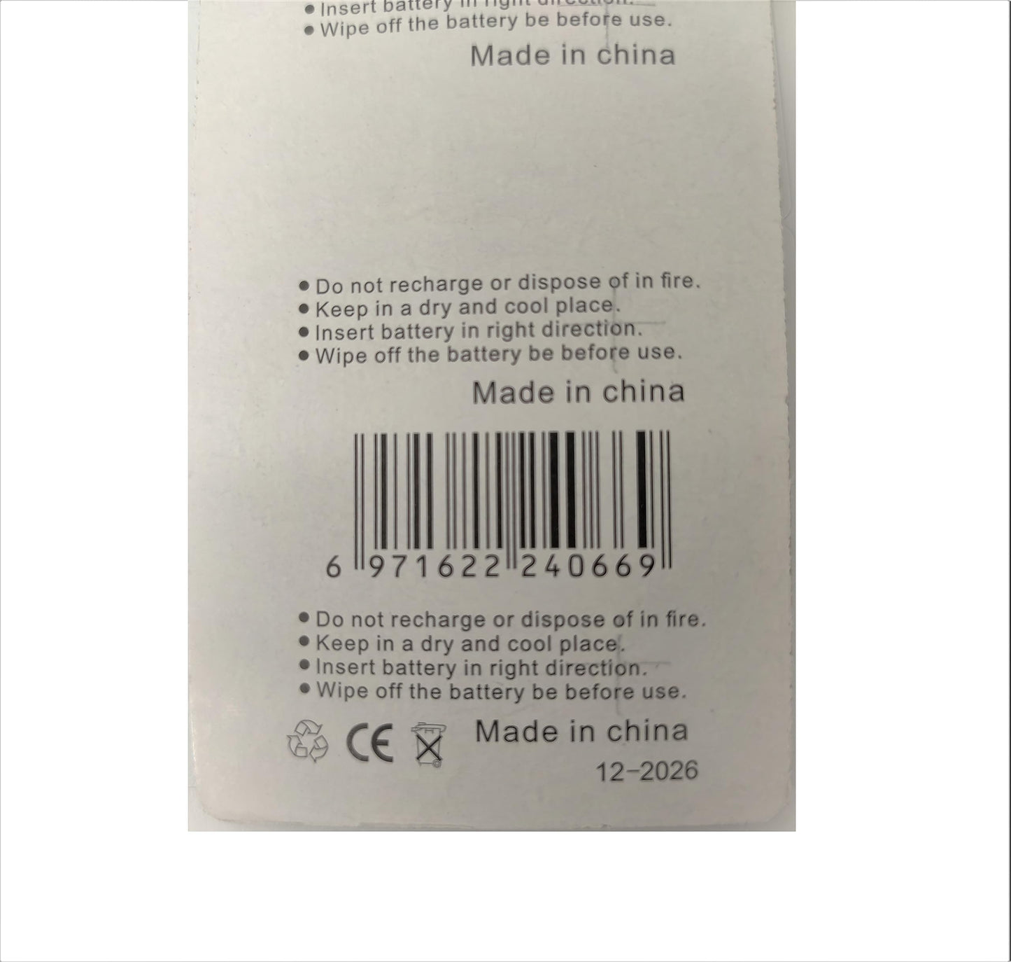 Generic 20 X Cr927 Br927 927 3V Lithium Batteries FBA