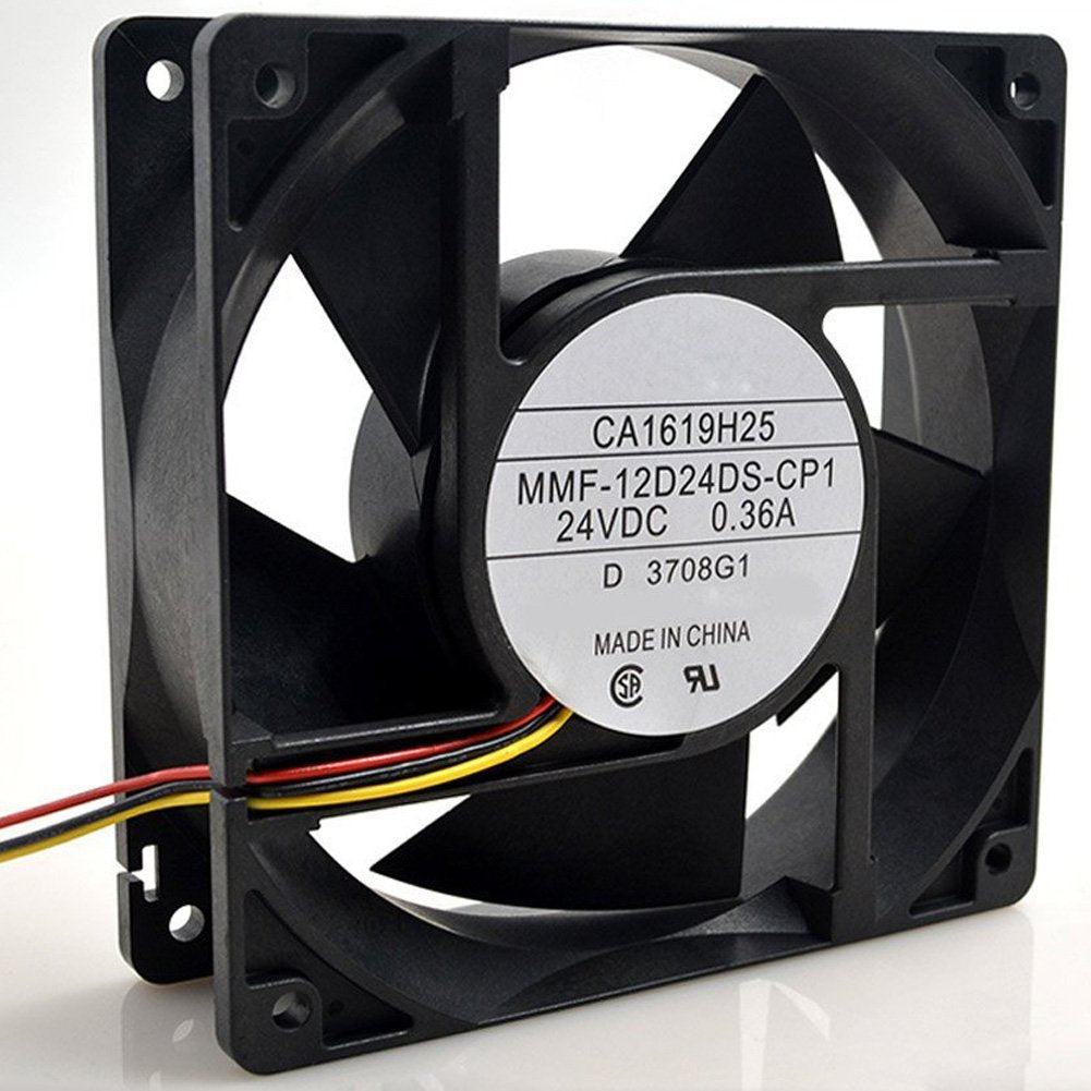 MMF-12D24DS-CP1 CA1619H25 DC 24V 0.36A 3wire 3Pin Connector 120X120X38mm Server Square Cooling Fan