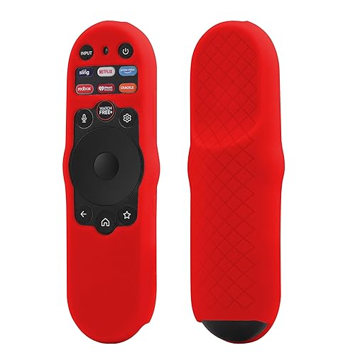 LEFXMOPHY Silicone Remote Cover for Vizio TV Remote XRT270 2023, Case for Vizio Quantum Pro/Quantum 2024 4K OLED TV Remote Control Sleeve, Red