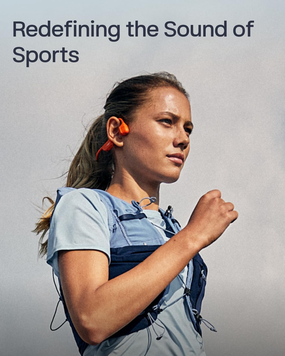 SHOKZ OpenRun Pro 2 Mini Bone Conduction Bluetooth Sport Headphones, Orange