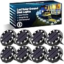 Solar Lights Outdoor Landscape Lighting Solar Ground Lights 14 LEDs Solar Garden Pathway Lights Decorative for Landscape Yard Lawn Path Walkway