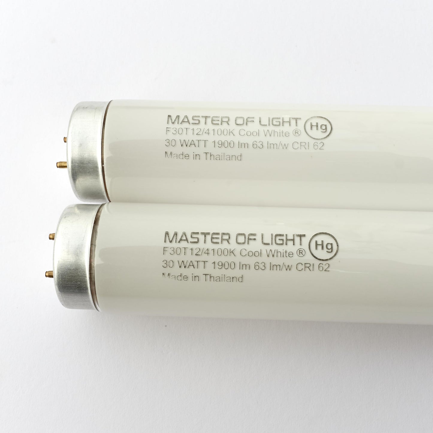 Master Of Light F30T12/CW 36" 30W Fluorescent Tube 4100K Cool White T12 2PK