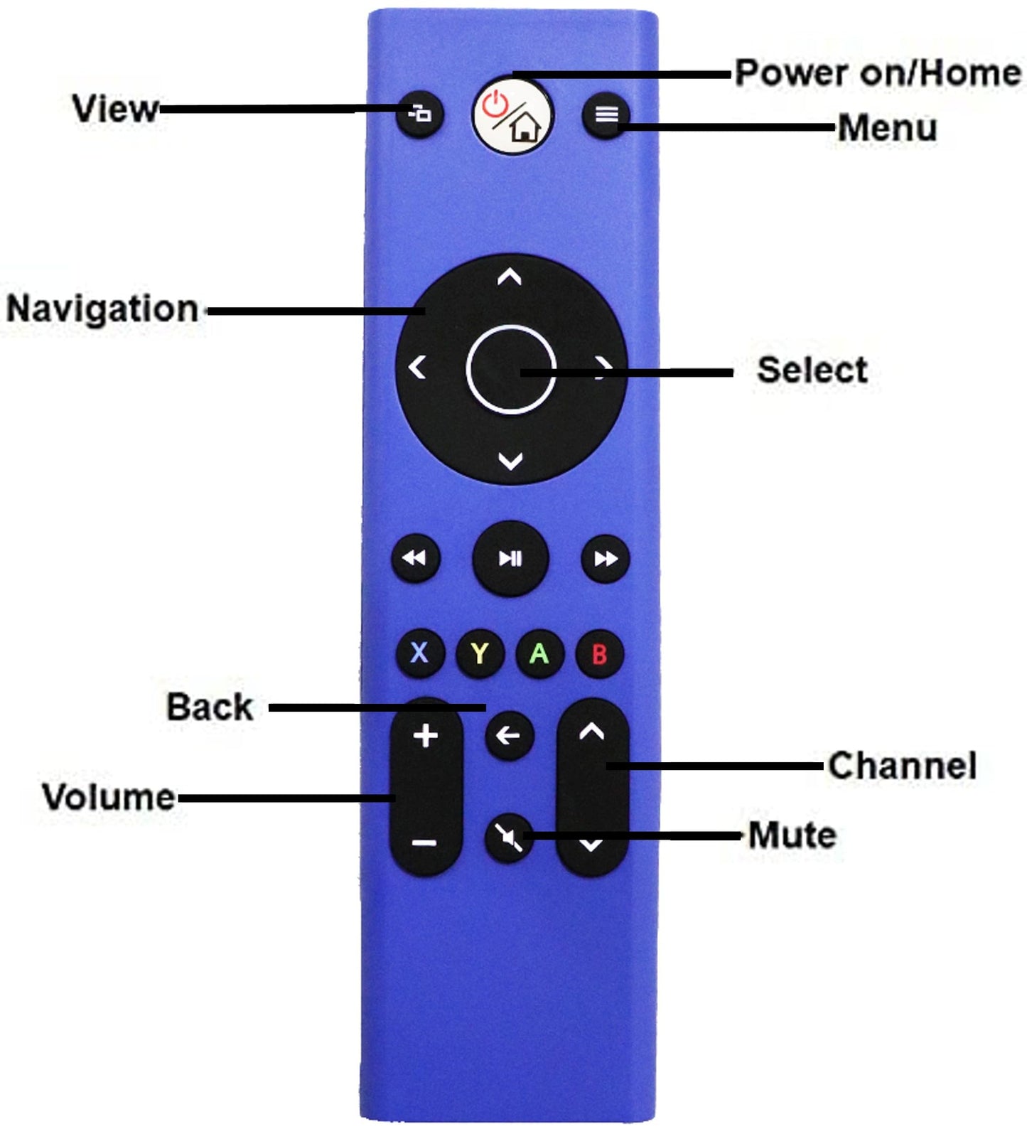 Remote Control Compatible with Xbox, Xbox One X - Blue Color