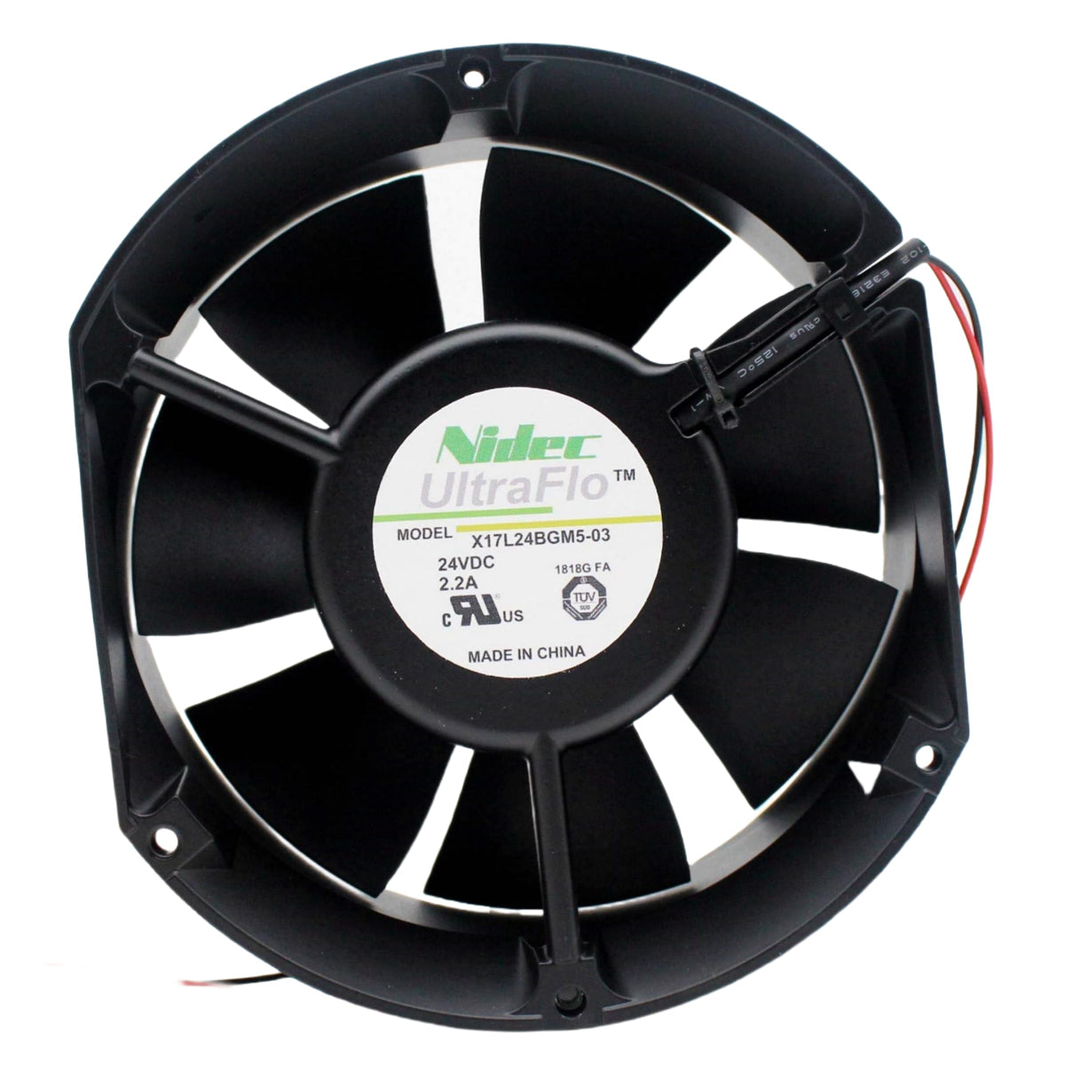 for X17L24BGM5-03 24V 2.2A 172X150X51MM 2-Wire Cooling Fan