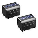 Kastar Battery 2-Pack for Sony NP-QM71D NP-FM50 NP-QM71 NP-FM70 NP-FM90 and CCD-TRV328 338 DCR-DVD300 301 DCR-HC14 DCR-PC105 330E TRV20 TRV22 TRV24
