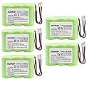 Kastar 5-PACK Ni-MH Rechargeable Battery Compatible with Vtech IA5870 IA5882 GZ2334 GZ2434 GZ2436 GZ2437 GZ2439 GZ2456 GZ2459, AT&T 2422 80-5074-00-00