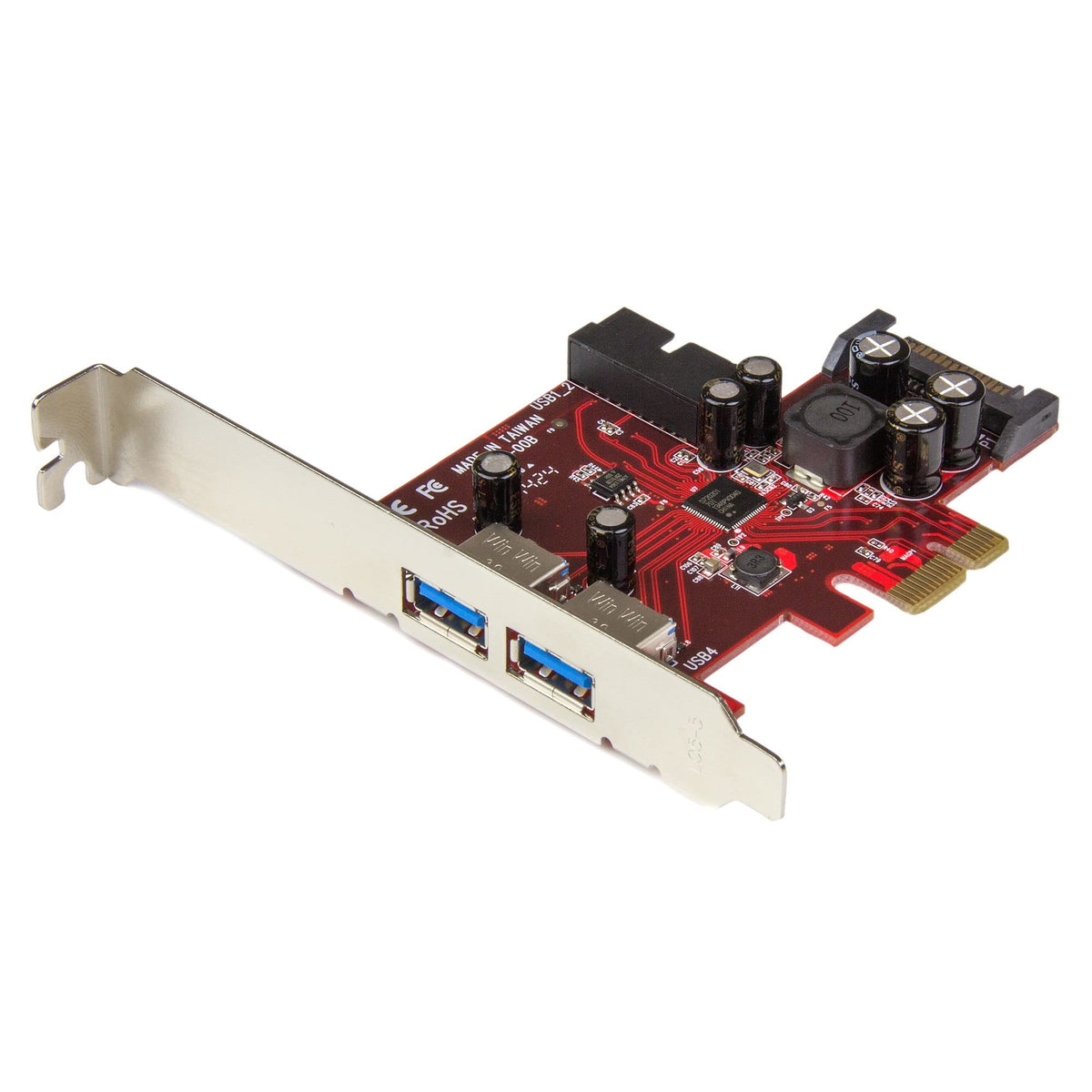 StarTech 4-Port PCI Express USB 3.0 Card, 5Gbps, TAA (PEXUSB3S2EI)