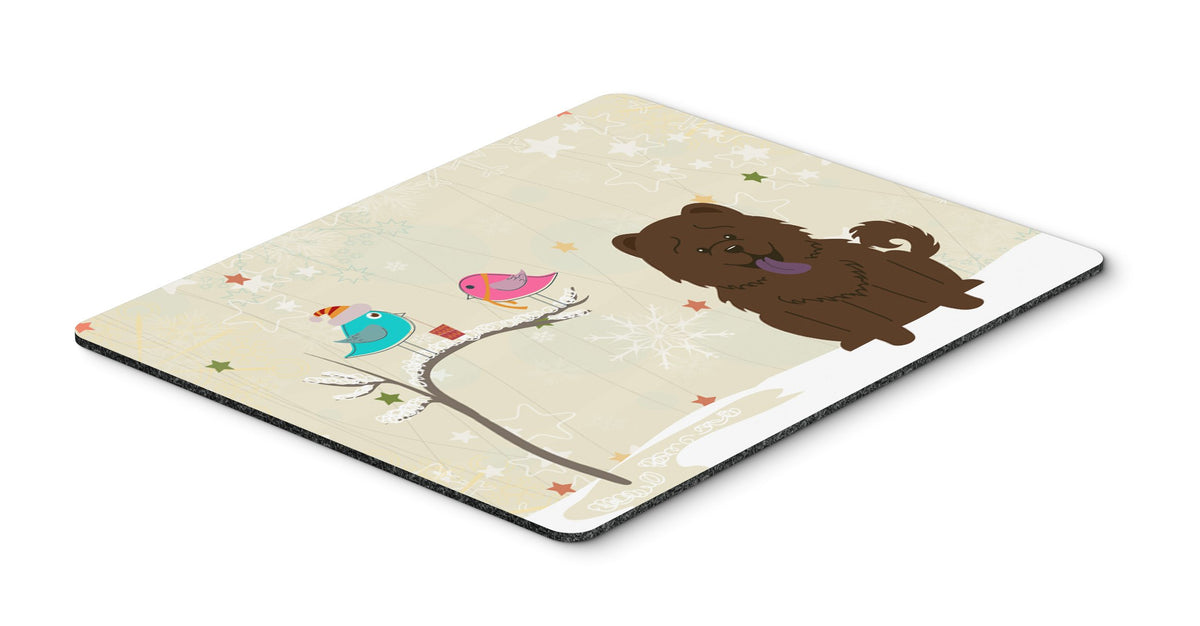 Caroline's Treasures BB2613MP Between Friends Chow Chow - Chocolate Mouse Pad, Hot Pad or Trivet for Home Office Gaming Working Computers Laptop Mouse