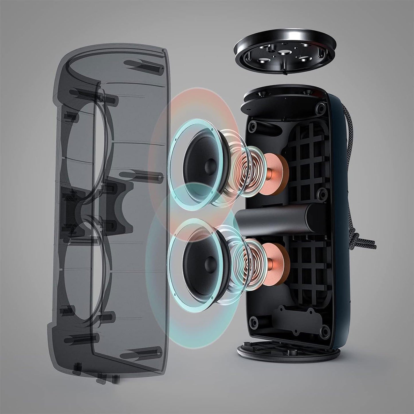 Monster S310 Bluetooth Speaker, Portable Bluetooth Speaker, 30W True Wireless Stereo Pairing Deliver Dynamic Sound, Waterproof Speaker, Bluetooth 5.2