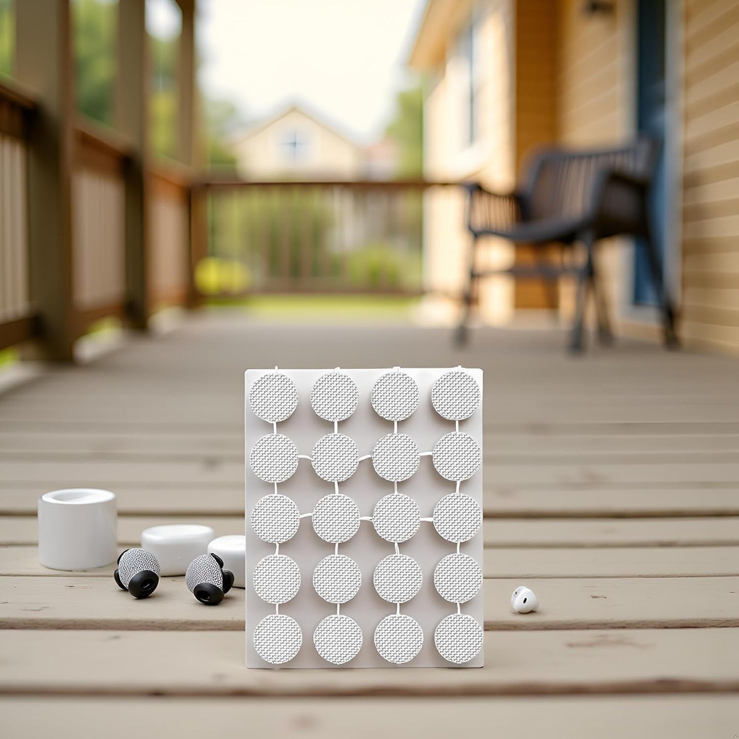 Juroicessry 20-Pack Stainless Steel Earbud Filters - 4mm Mesh Replacement for in-Ear Headphones, Anti-Dust and Sweat-Resistant Earphone Accessories…