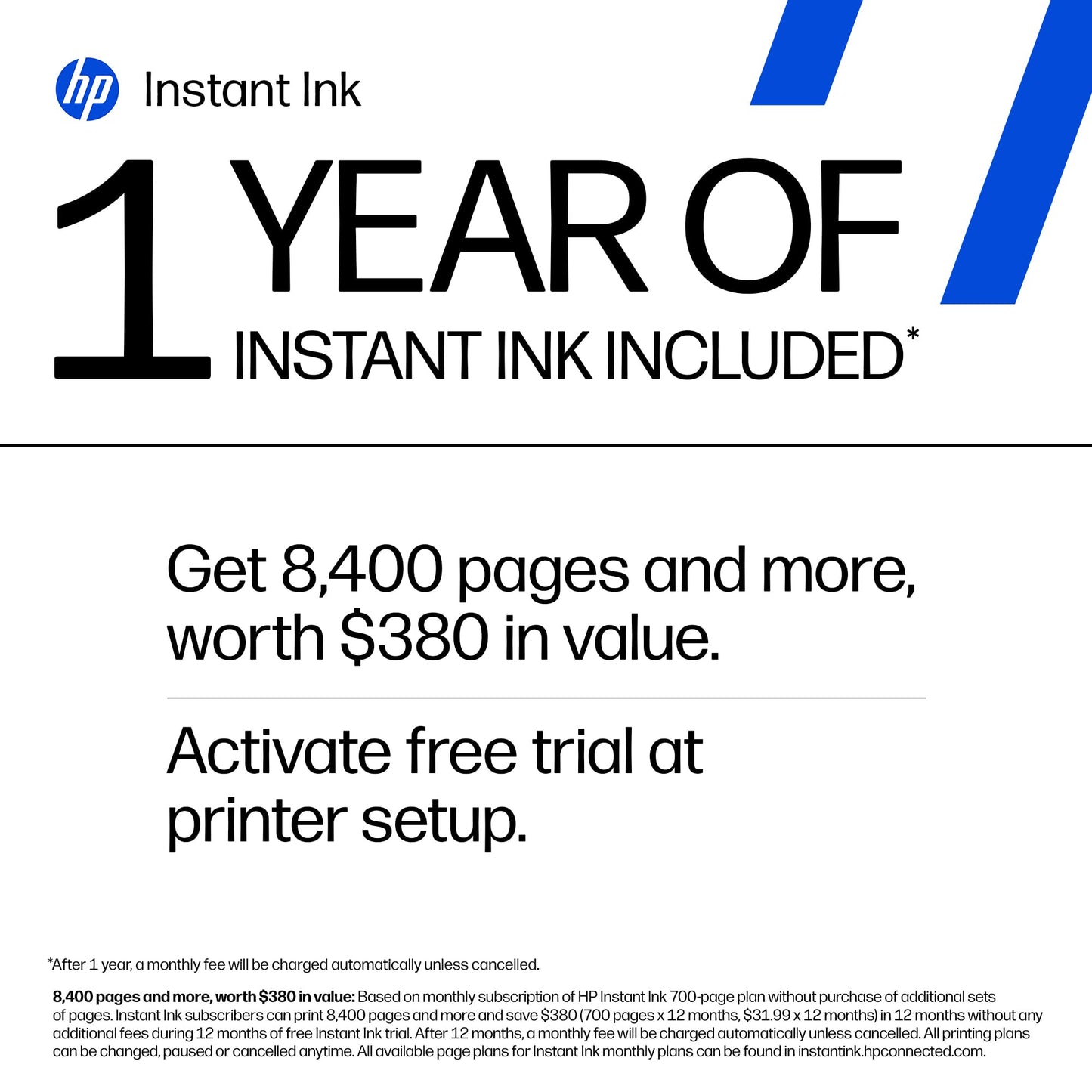 HP OfficeJet Pro 8139 Wireless All-in-One Color Inkjet Printer, Print, Scan, Copy, Fax, ADF, Duplex Printing Best-for-Home-Office, 1 Year Trial