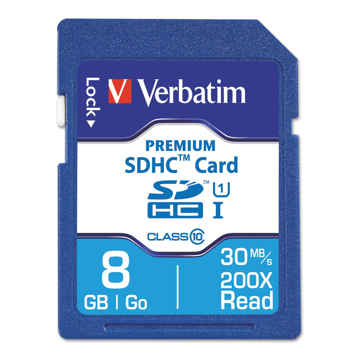 Verbatim 96318 Premium SDHC Memory Card, Class 10, 8GB