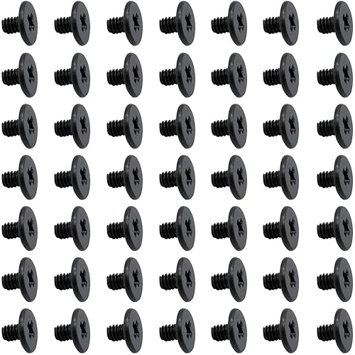 50pcs NVMe M.2 SSD Mounting Screws,Stainless Flat Phillips Head HDD M2 x 3mm Screw for Computer PC Laptop Case WLAN Card Cooling Fan I/O Board,M2*3mm