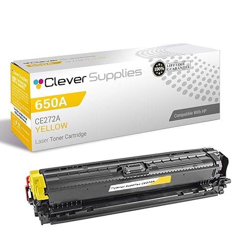 CS Replacement Toner Cartridge Compatible with HP 650A CE272A Yellow Color M750 CP5520xh CP5525 CP5525dn Enterprise CP5520xh M750xh CP5525 M750n