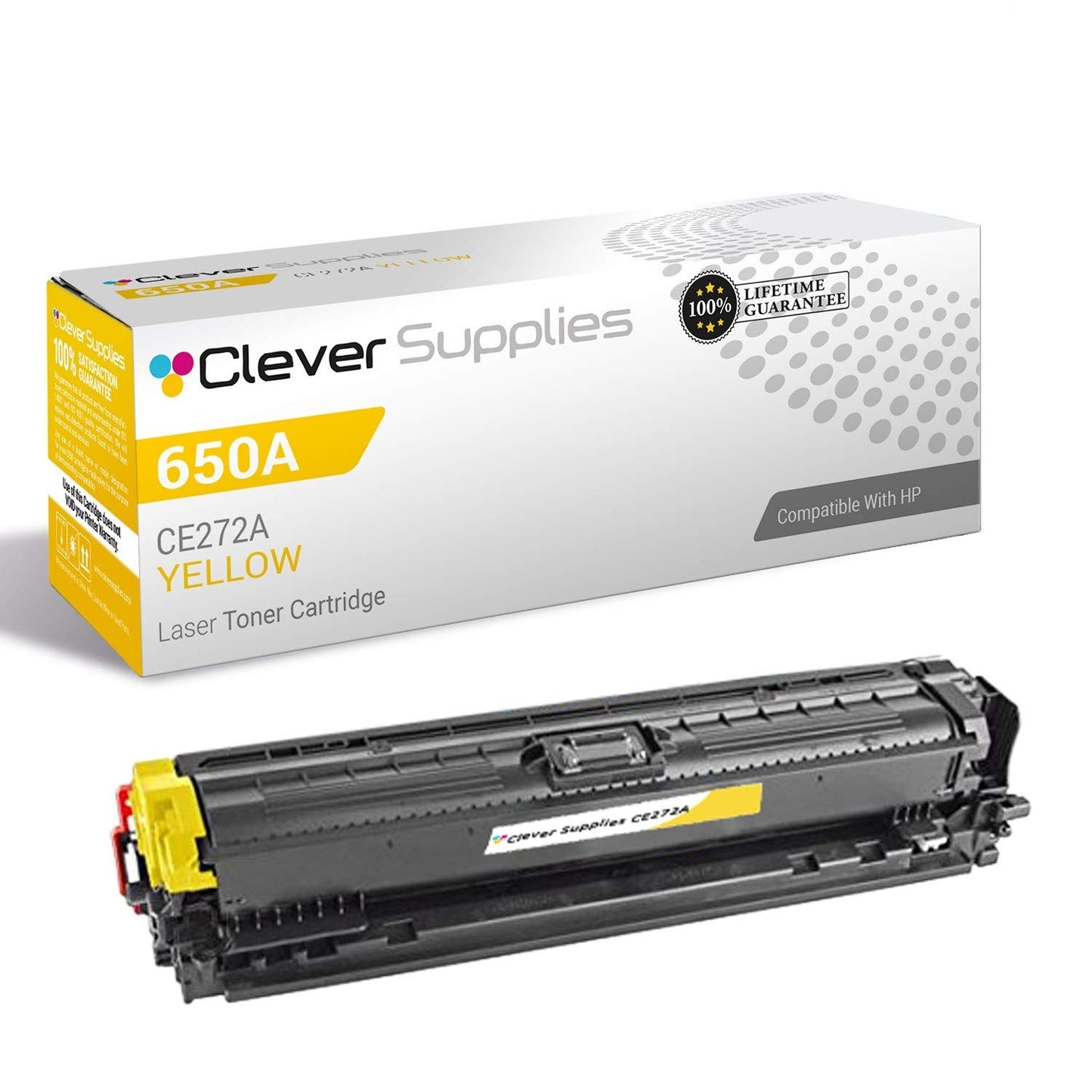 CS Replacement Toner Cartridge Compatible with HP 650A CE272A Yellow Color M750 CP5520xh CP5525 CP5525dn Enterprise CP5520xh M750xh CP5525 M750n