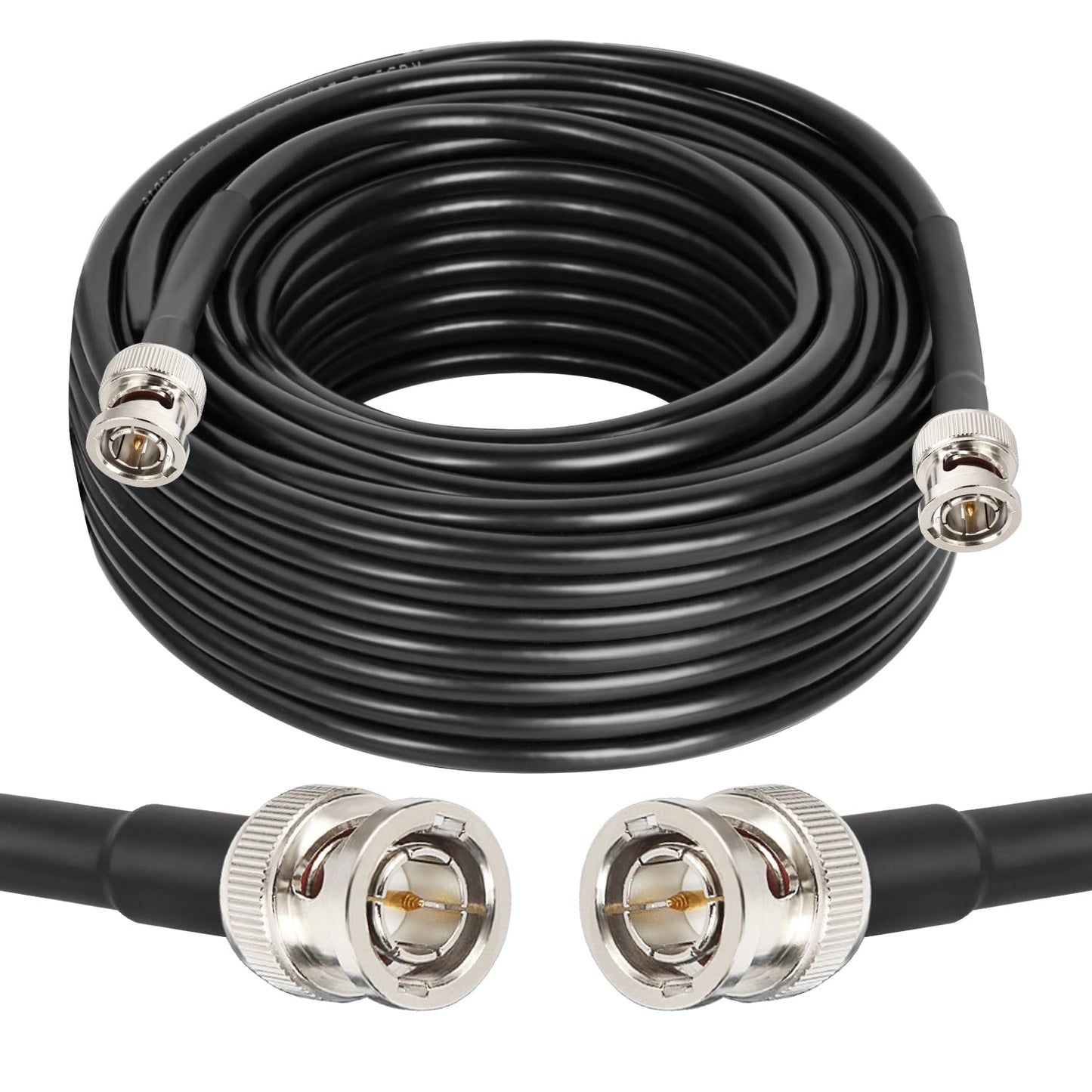 XRDS -RF 12G SDI Cables 50FT, SDI Video Cable 3G/6G/12G 75ohm BNC Male Cable Supports HD-SDI/3G/6G-SDI/4K/8K for Video Security Camera SDI Converter