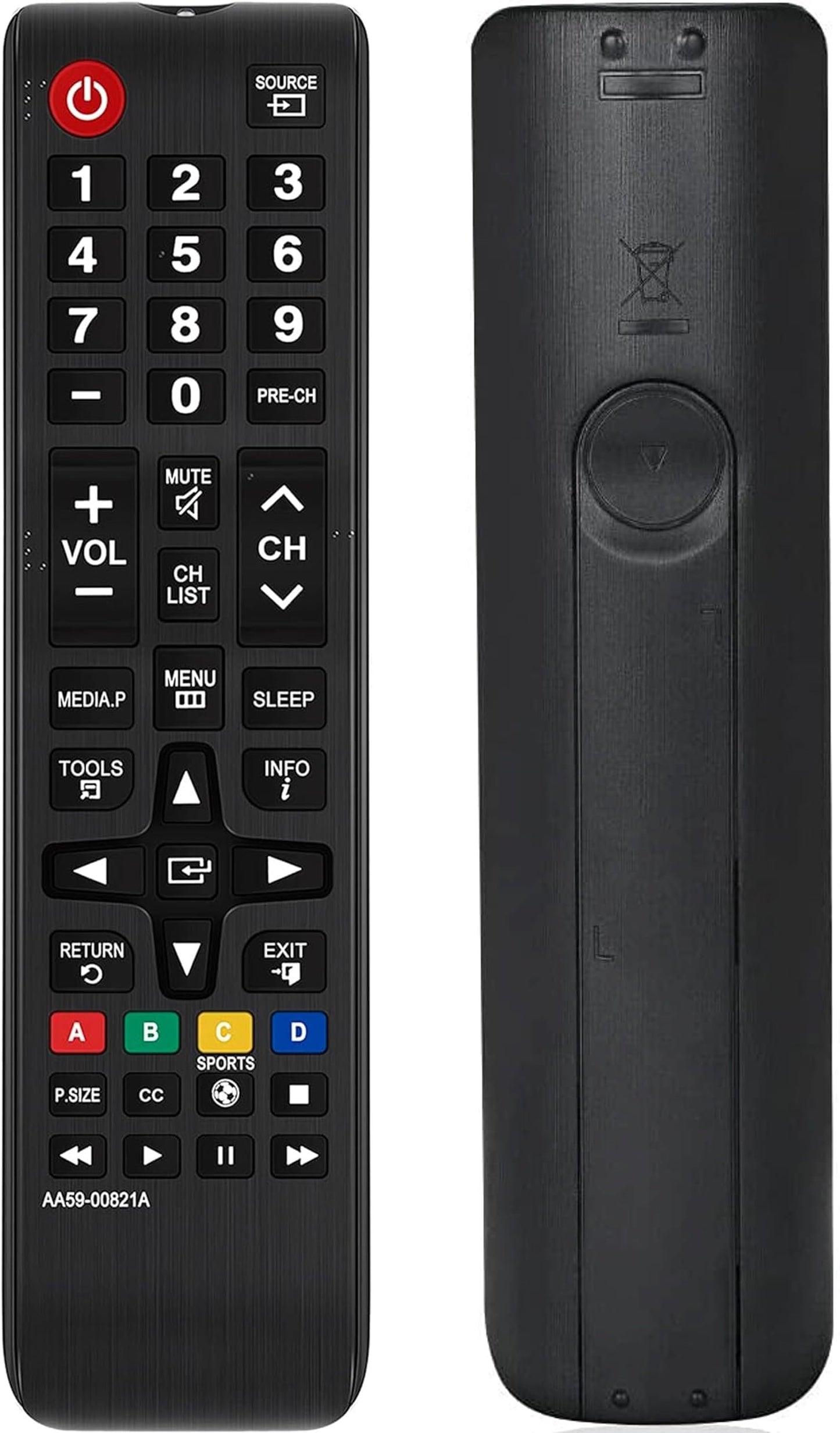 Remote Control Replacement for Samsung AA59-00821A PL43F4500AF LH40HDPLGA/ZA T24C550 UN39EH5003F UN40H5003AFXZA LCD LED HDTV TV