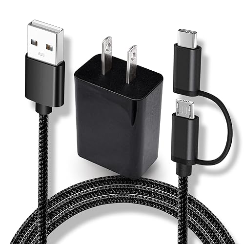 Type C&Micro USB Charging Cable for Kyocera Flip Phone DuraForce Pro 2(E6910/E6920)/Pro 3/Ultra 5G E7110,DuraXV Extreme E4810,Extreme+ E4811,DuraXE