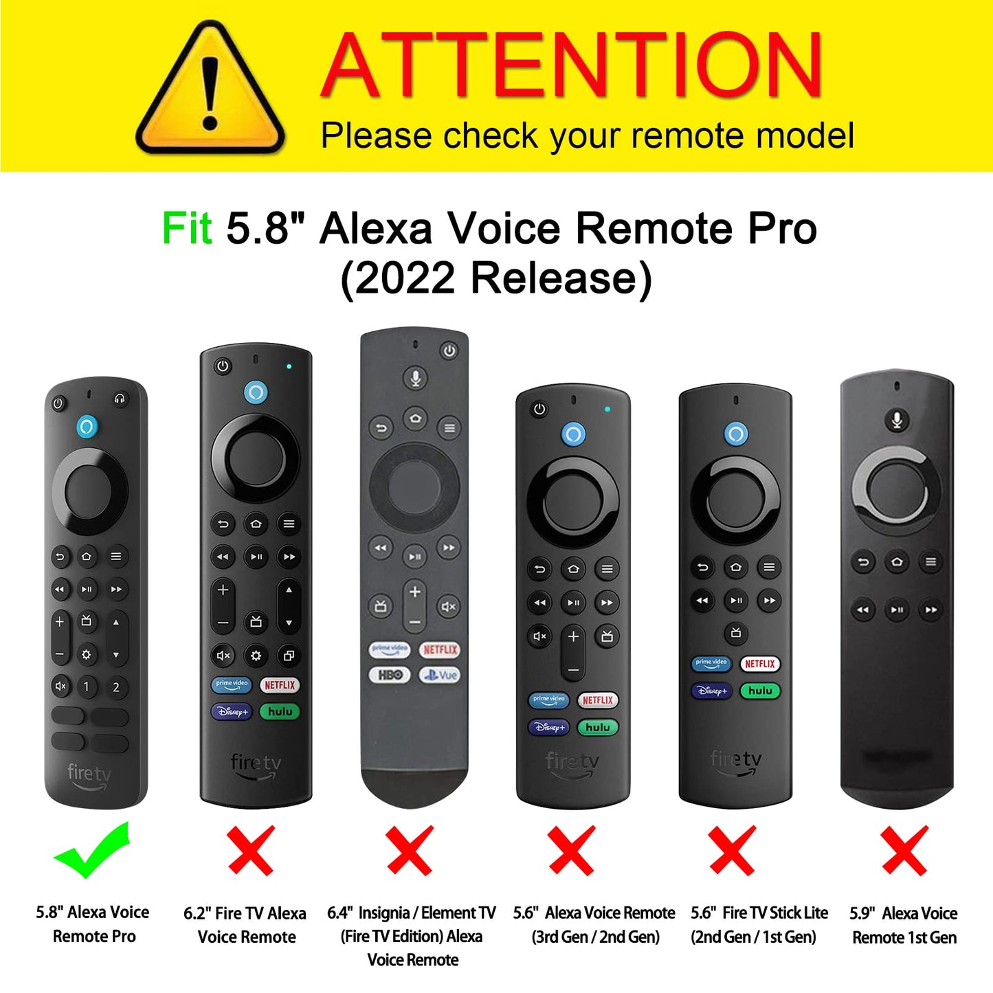 CaseBot Case for Alexa Voice Remote Pro (2022 Release) - Honey Comb Lightweight Anti-Slip Shockproof Silicone Protective Remote Controller Cover, Dark