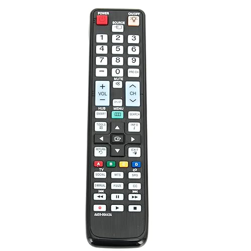 AA59-00443A Replace Remote fit for Samsung TV UN40D6300SFXZA UN55D6300SFXZA UN46D6300SFXZA UN32D6000SFXZA UN46D6050TFXZA UN46D6000SFXZA UN55D6050TFXZA