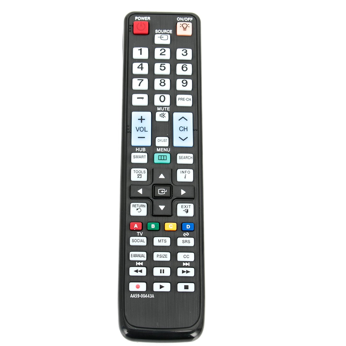 AA59-00443A Replace Remote fit for Samsung TV UN40D6300SFXZA UN55D6300SFXZA UN46D6300SFXZA UN32D6000SFXZA UN46D6050TFXZA UN46D6000SFXZA UN55D6050TFXZA